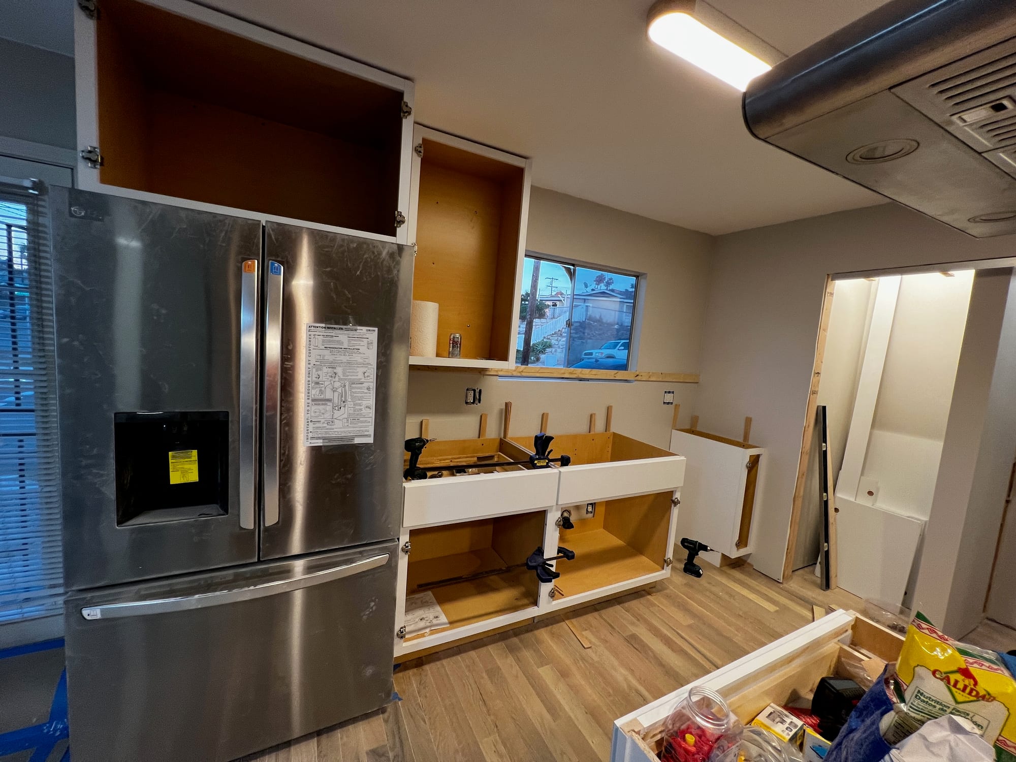 Kitchen remodel in progress