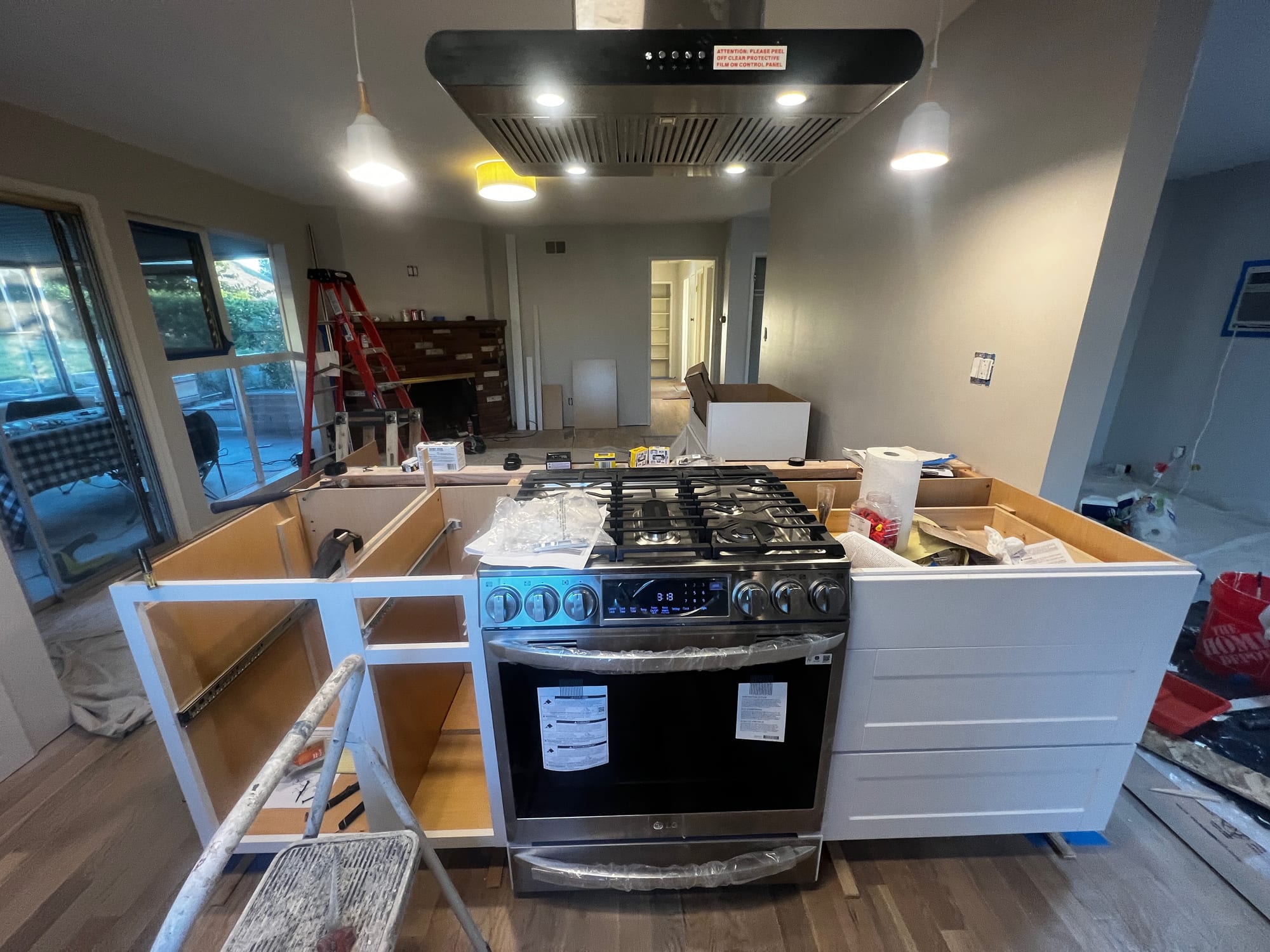 New cabinetry installation in progress